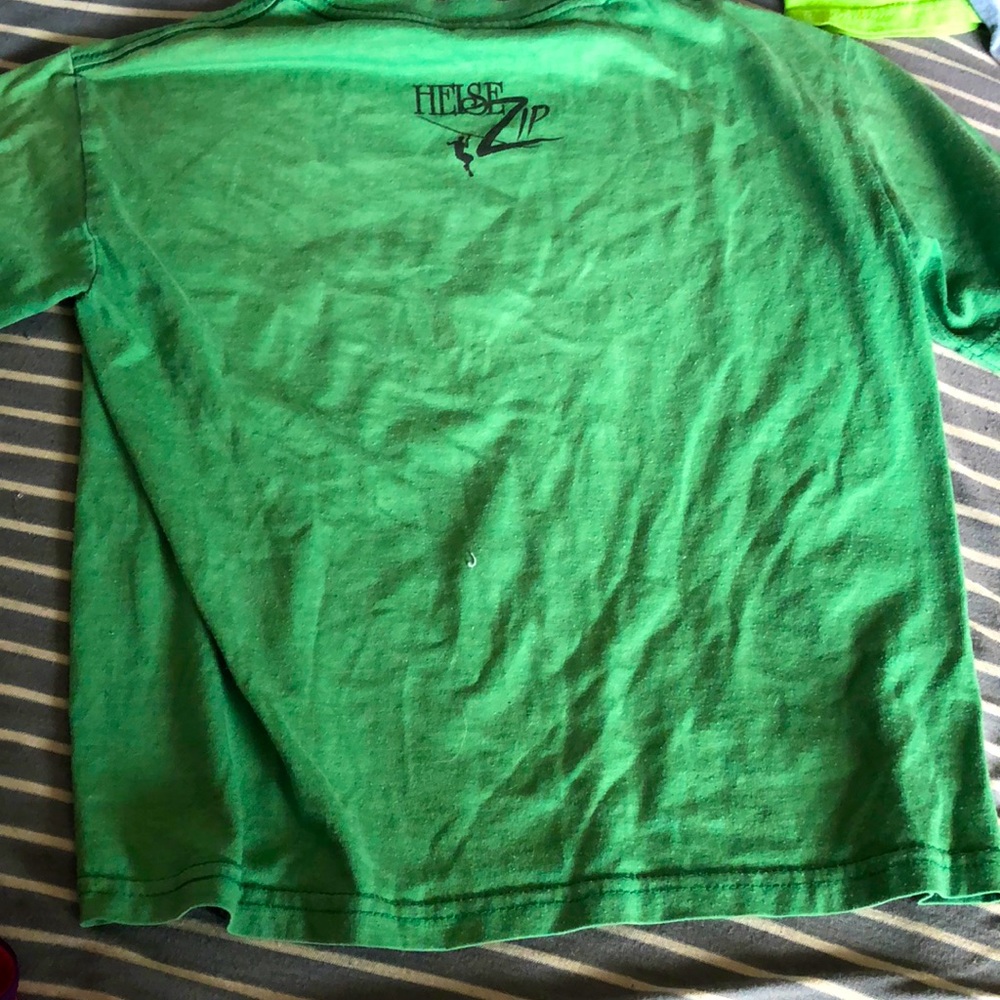 Green shirt kids girls
